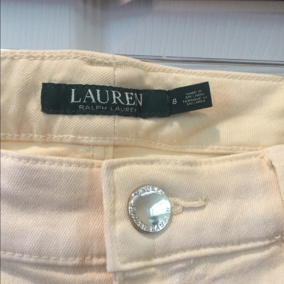 NWT Ralph Lauren Creme Skinny Straight Jeans - Picture 5 of 7